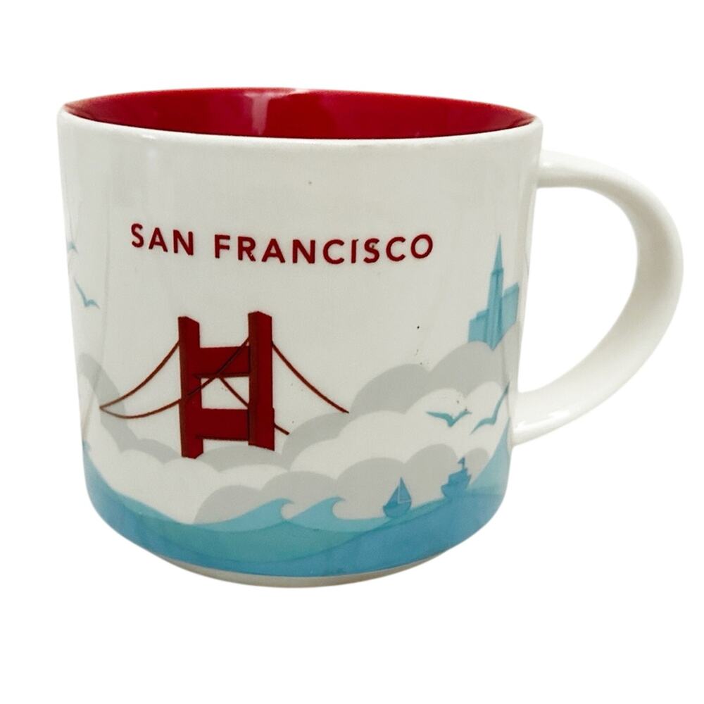 STARBUCKS San Francisco You Are Here Collection Ceramic Coffee Mug 14 oz
